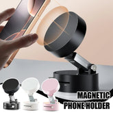 Foldable Magnetic Vacuum Car Phone Holder Foldable Suction Cup With Suction Cup Hands - Free Navigation For Smart Phone - Show Gadgets